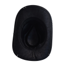Pălărie de cowboy din piele artificială 56–58 cm Pălărie western stilată cu curea cu ținte metalice și craniu Accesorii de costum 2