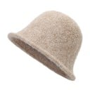 Pălărie de lână caldă pentru femei, mărime universală, lână, poliester, pălărie moale și călduroasă pentru iarnă, accesoriu elegant 6