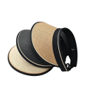 Pălărie de paie cu protecție UV 57-60 cm, pălărie de soare pentru exterior pentru adulți, stil casual, protecție solară primăvară-vară-toamnă 4