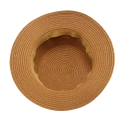 Pălărie de paie de vară pentru femei cu fundă 56-58cm protecție solară casual plajă pălărie de soare pentru femei accesoriu de vară 7