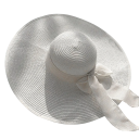Pălărie de paie pentru femei, 56-60 cm, cu bor mare, pălărie de plajă de vară cu fundă, protecție solară, accesoriu elegant pentru soare 3