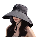 Pălărie de soare unisex cu bor larg, 56-60 cm, cu protecție solară UPF, vară, primăvară-vară 3