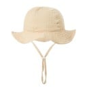 Pălărie din bumbac pentru copii cu șnur de legare Circumferința capului 34–39 cm Vizieră 23 cm Adâncime 13 cm Pălărie pentru sugari 7