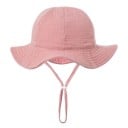 Pălărie din bumbac pentru copii cu șnur de legare Circumferința capului 34–39 cm Vizieră 23 cm Adâncime 13 cm Pălărie pentru sugari 4