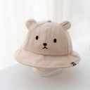 Pălărie din bumbac pentru copii cu urechi de ursuleț Circumferința capului 45–48 cm Pălărie pentru sugari 3–18 luni Pălărie de protecție 5