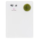 Paleta de acrílico jade para pestañas 12 x 9 x 0,6 cm Soporte para extensión de pestañas Base cosmética para pegamento Herramienta 2