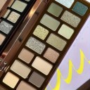 Paletă de farduri de pleoape 16 culori Mată, strălucitoare și lucioase în tonuri pământii Machiaj retro fumuriu Iluminator și fard de obraz într-unul 6