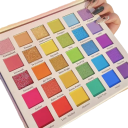 Paleta de sombras de ojos brillantes y mate 30 colores Sombras de ojos brillantes Sombras de ojos mate Sombras ultra pigmentadas Larga duración 3