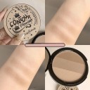 Palete com três tons de blush Palete com três tons de pó de contorno Blush rosa brilhante Iluminador bronzeado para contornos do rosto Pó 1