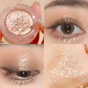 Palete de sombras de olhos brilhantes de uma só cor Sombras de olhos peroladas de longa duração Sombras de olhos brilhantes e à prova de água 6