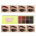 Palette de fards à paupières crémeux pour sourcils 14,6 x 7,6 cm Palette multicolore pour la mise en forme des sourcils Maquillage à sourcils longue 2
