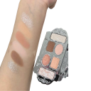 Palette de fards à paupières de luxe Ombres scintillantes 6 couleurs Waterproof 2