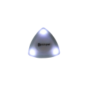 Palheta iluminada 0.6 mm em forma de triângulo em plástico ABS com luz LED Alimentada por bateria CR1616 Palheta iluminada para guitarra 1