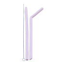 Palhinhas reutilizáveis com escova de limpeza 2 pcs 6