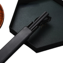 Palillos de acero inoxidable con estuche Palillos de viaje portátiles con caja de almacenamiento Palillos antideslizantes para sushi, fideos y comidas asiáticas 6