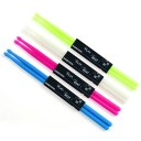 Palillos de batería fluorescentes 41,5×1,4 cm par de palillos de batería iluminados de varios colores resistentes para tocar en baterías 8