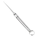 Palito de dentes multifuncional em metal Palito de dentes portátil Palito de dentes de aço inoxidável 9,5 cm 6