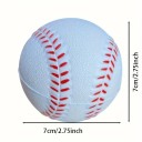 Palla da softball da allenamento unisex in schiuma PU 7 cm Leggera resistente elastica palla da baseball per adulti Sport ricreativo interno esterno 2