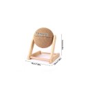 Palla graffiante in sisal per gatti 12 cm con supporto in legno a L Graffiatoio di design Allenamento delle unghie Protezione dei mobili Materiali 2