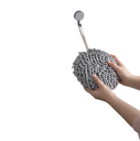 Palla sospesa per asciugare le mani 17 x 17 cm Stile giapponese Colore grigio Alta assorbenza Per il bagno, la cucina e il WC 2