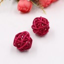 Palline decorative in rattan 3 cm 10 pz Palline intrecciate per decorare compleanni e matrimoni Per la creazione di decorazioni 9