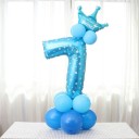 Palloncini con corona - Cifre 7