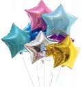 Palloncino a forma di stella a cinque punte per feste e party Decorazione lucida per compleanni e decorazioni a tema Folia di alluminio 45 15