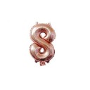 Palloncino in alluminio a forma di numero 8
