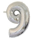 Palloncino in foil a forma di cifra per festa di compleanno e Capodanno Per comporre età o anno Alluminio Dimensioni circa 100 cm 10