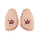 Palmilhas para sapatos 4 pcs Cor bege Palmilhas macias para conforto ao usar sapatos Amortecem a pressão na parte frontal do pé Invisíveis no sapato 3