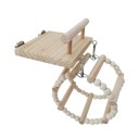 Palo di legno sospeso per uccelli 3