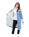 Palton de damă din denim J1825 2
