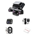 Palubní kamera do auta i7pro 4kanálová přední 4K + 3×1080P s GPS, WiFi a IR nočním viděním, parkovací režim, černá pro osobní vozy 2