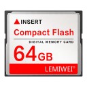 Pamäťová karta CF Compact Flash LEMIWEI 64 GB Digitálna pamäťová karta Biela a červená Do digitálneho fotoaparátu aj čítačky kariet CF 1