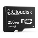 Pamäťová karta Cloudisk Micro SD 256 MB MicroSD karta Class 4 Čierna Na ukladanie dokumentov hudby fotografií a menších súborov 1