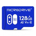 Pamäťová karta Microdrive Micro SD 128 GB Vysokorýchlostná A2 V30 Trieda 10 Game PRO 1,5 x 1,1 cm Modrá Na hry videá fotografie a dáta 1