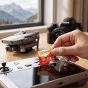 Pamäťová karta ORICO Micro SD 256 GB MicroSDXC Čítanie 180 MB/s Zápis 160 MB/s U3 V30 Class 10 Červená a zlatá Na nahrávanie videa 4K UHD 4