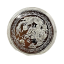 Pamětní mince s čínským drakem 4 cm Sběratelská mince s drakem čínského zvěrokruhu Malovaná pozlacená čínská mince s drakem Kovová mince pro rok Draka v průhledném krytu 5