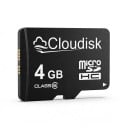 Paměťová karta Cloudisk Micro SD 4 GB MicroSDHC Class 6 Černá Na ukládání fotografií videí hudby a dokumentů i přenos dat 2
