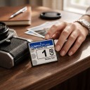 Paměťová karta CompactFlash CF 1 GB 4,2 x 3,6 cm Bílomodrá Pro digitální fotoaparát Na fotografie a data Do zařízení se slotem CF 4