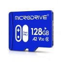 Paměťová karta Microdrive Micro SD 128 GB Vysokorychlostní A2 V30 Class 10 Game PRO 1,5 x 1,1 cm Modrá Na hry videa fotky a data 2