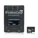 Paměťová karta pro herní konzole PS1 a PS2 s OLED displejem podpora Micro SD až 2 TB virtuální paměť 1 MB až 64 MB port USB-C 2