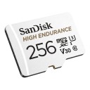 Paměťová karta SanDisk High Endurance microSDXC 256 GB UHS-I Třída U3 V30 i Class 10 Bílá Pro kameru a mobil Na nahrávání videa 2