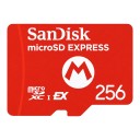 Paměťová karta SanDisk microSD Express 256 GB Pro Nintendo Switch 2 Čtení až 880 MB/s microSDXC Červená S motivem Mario Na hry a data 1
