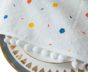 Pamut asztalterítő 90 x 90 cm Négyzet alakú asztalterítő virágmintával Több színváltozat Az étkezőasztal díszítése Otthoni konyhai felszerelés 4
