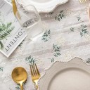 Pamut asztalterítő virágmintával 140 x 220 cm Elegáns asztaldísz Több színváltozat Konyhai és étkezési textil 5