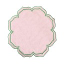 Pamut terítő 40,6 x 40,6 cm Virágforma íves szegéllyel Dekoratív textil terítő az asztalra 100% pamut 5