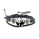 Panda-Lederarmband 1