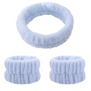 Pandebånd til kvinder med armbånd, der forhindrer vand i at dryppe ned ad dine hænder. Absorberende armbånd med hårpandebånd. Vandabsorberende armbånd med pandebånd, der forhindrer hår i at falde ned i ansigtet. 4