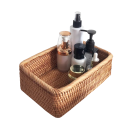 Panier de rangement tissé à la main 25 x 17 x 8 cm Boîte décorative pratique pour petits objets, cosmétiques, organisation de la maison 2